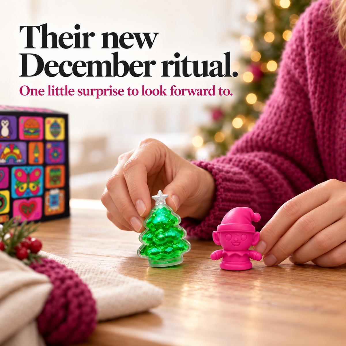 daily advent calendar countdown with numbered doors